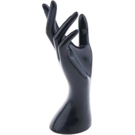 Présentoir à bijoux modèle main (noir),