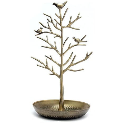Présentoir à bijoux oiseaux, porte-colliers, porte-bracelets arbre, porte-bijoux