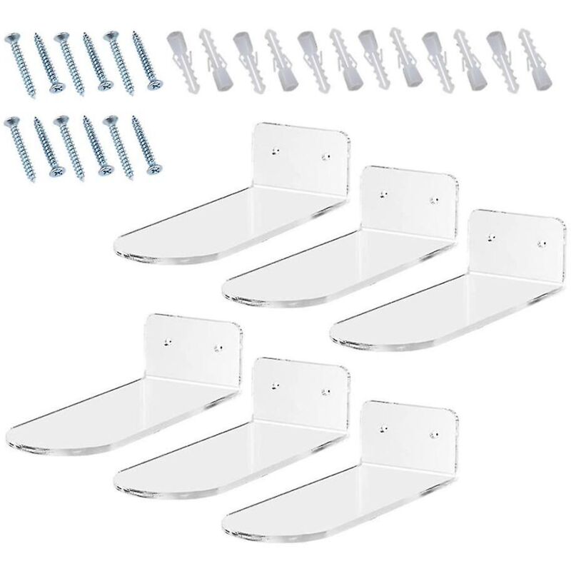 Présentoir à chaussures flottant - 6 étagères à chaussures pour mur - Étagère murale à chaussures à lévitation pour baskets