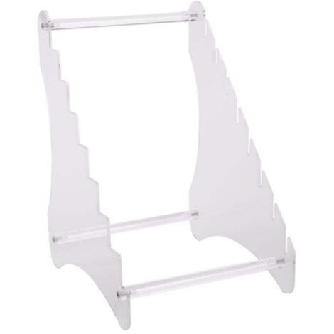 Présentoir à Couteaux en Acrylique Huit Couches Porte-Couteau de Poche Survie Chasse