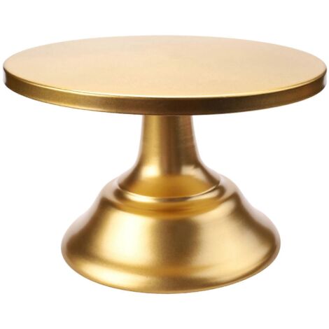 Présentoir à gâteaux de 20 cm avec base, présentoir à gâteaux doré pour le thé de l'après-midi