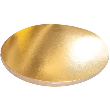 Présentoir à gâteaux doré 24 cm, lot de 10