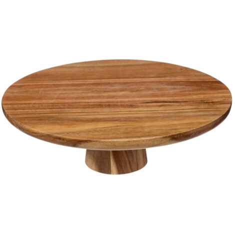 Présentoir à Gâteaux en Bois "Acacia" 28cm Marron