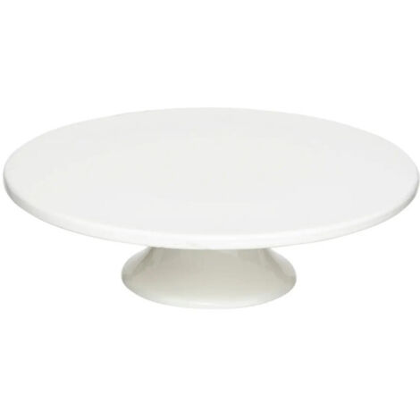 Présentoir à Gâteaux en Céramique "Nora" 28cm Blanc