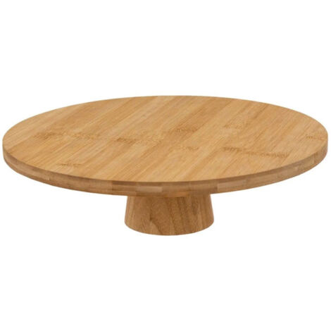 Présentoir à Gâteaux Rond "Bambou" 28cm Beige