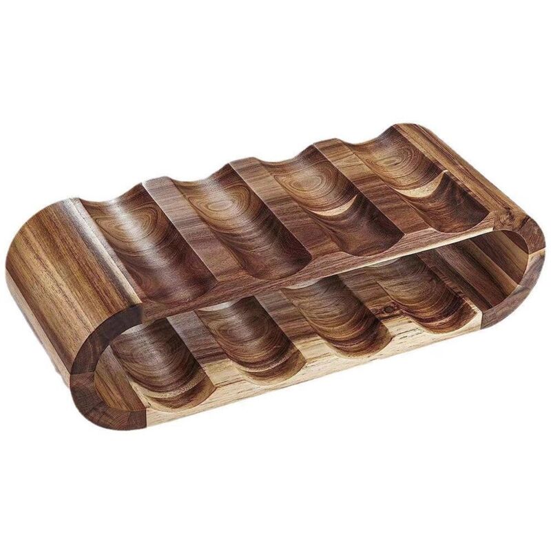 Présentoir à vin en bois à double niveau, porte-bouteilles de vin rouge, table, bar, cuisine 4,2(5)