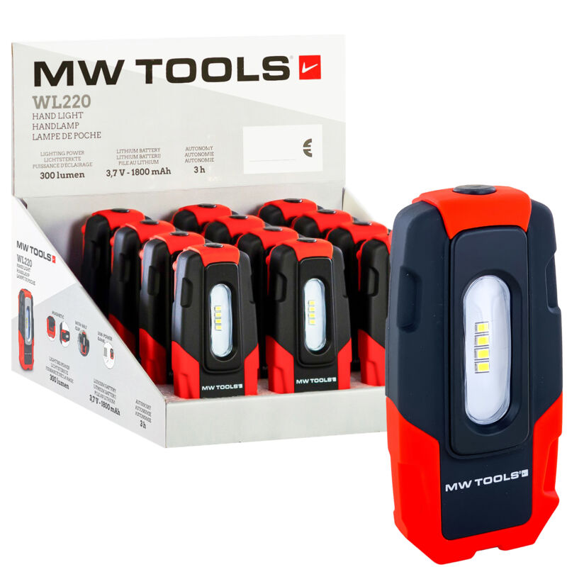Mw Tools - Présentoir avec 12 lampes de poche led WL220 WL220DIS