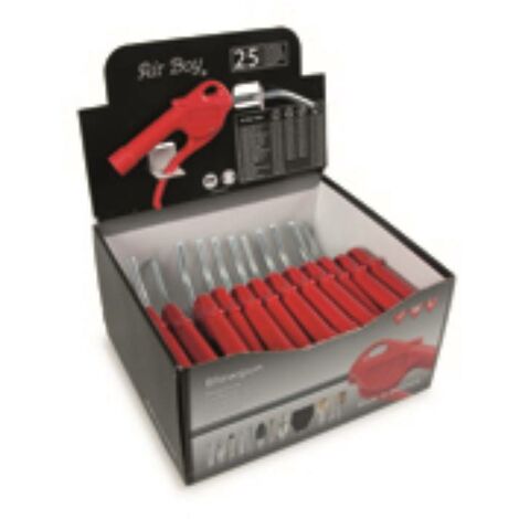 PRESENTOIR DE 25 SOUFFLETTES BUSE COURBE Ø8MM  CEDREY