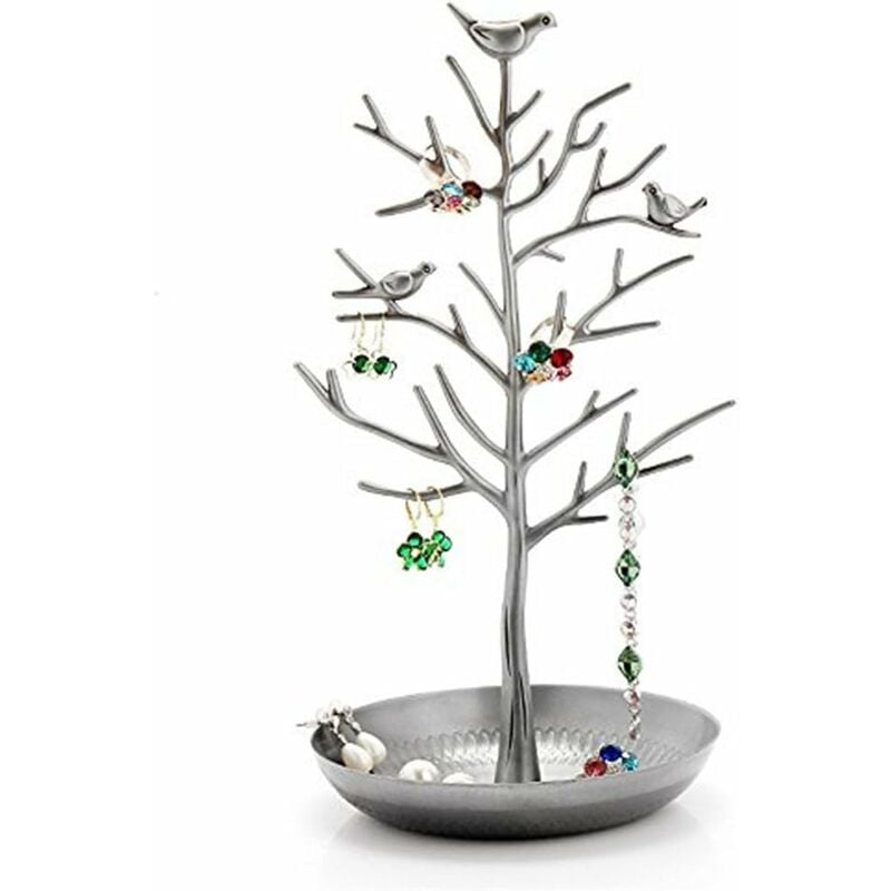 Présentoir d'oreilles Collier Branche d'Arbre Boucles Support de Présentation Porte Bijoux Organiseur-Argent Fei Yu