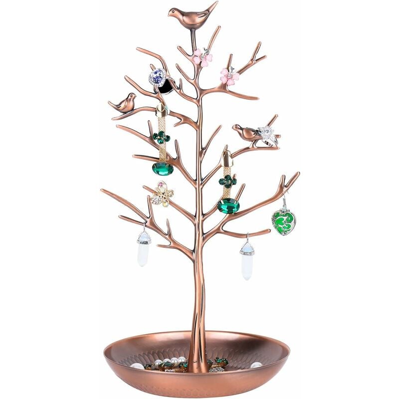 Présentoir d'oreilles Collier Branche d'Arbre Boucles Support de Présentation Porte Bijoux Organiseur-Or Fei Yu