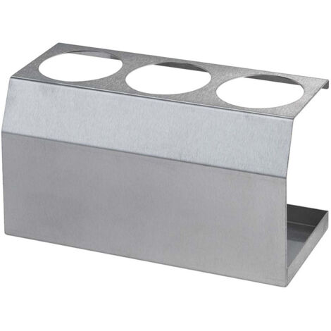 Présentoir en acier pour flacons distributeurs de sauce 3 x 0,35L dia. 55mm - Hendi 557976