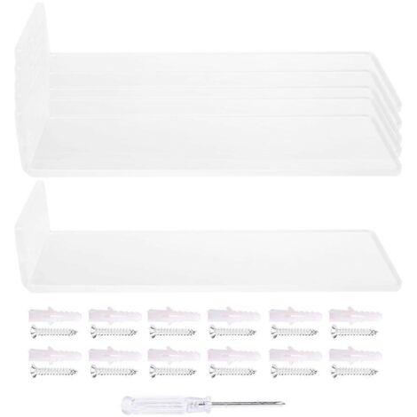 Présentoir flottant à chaussures (lot de 6), pour collection de baskets ou boîte à chaussures ---