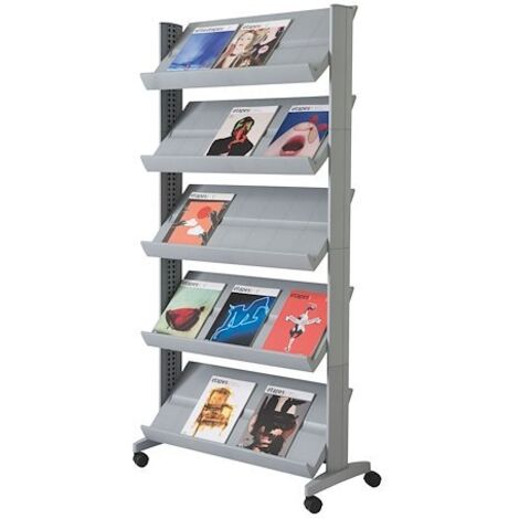 Présentoir mobile universel large Easydisplays aluminium
