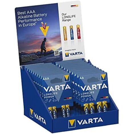 Présentoir Piles Varta Long Life Solution De Vente Compacte Pour Piles Aaa/aa. - Varta