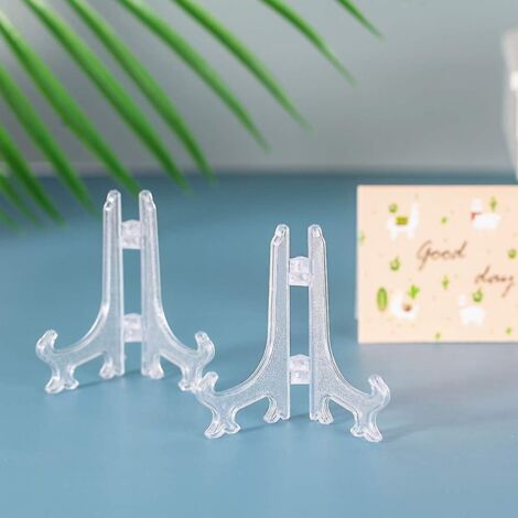 Présentoir pour cadre photo artistique de 12,7 cm (5 pouces) pour 12 assiettes et plats transparents
