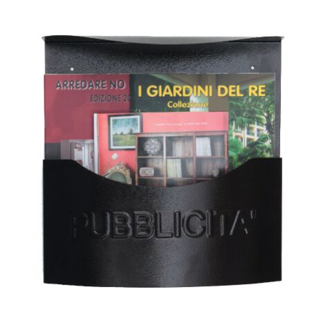 Pre'sentoir publicitaire avec toit type poche en tole galvanise'e et peinte 345x100x350h saillie du toit 125 mm