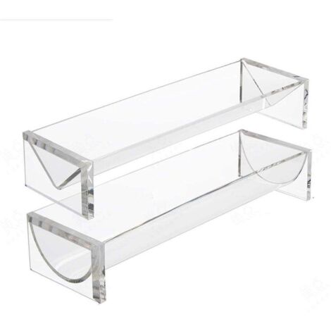 Présentoir rectangulaire transparent à biscuits, desserts et gâteaux de mariage (1 pièce)