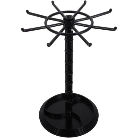 Présentoir rotatif pour bijoux Organisateur de bureau pour porte-clés, bracelets, boucles d'oreilles et petits accessoires Support de rangement pratique et esthétique