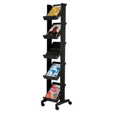 Présentoirs mobiles universels compact Easydisplays noir