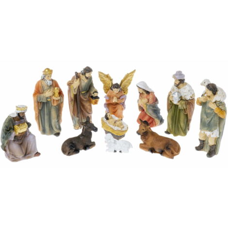 Presepe di Natale - 11 statuine - 10 cm