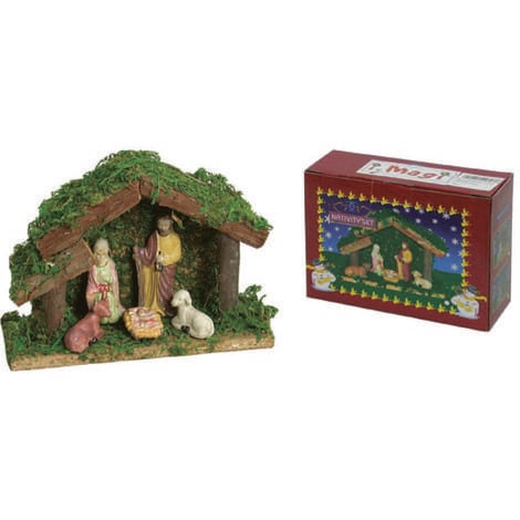Presepe in legno piccolo