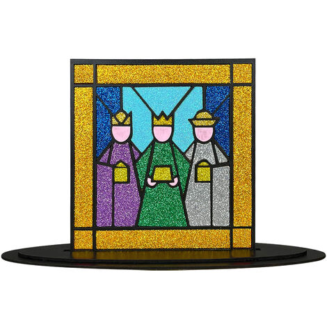 Presepe In Legno Statuina Re Magi Realizzata Decorata E Dipinta A Mano Presepio Natalizio