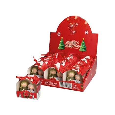 Presepe Presepe in ceramica 80x65 mm (scatola da 12 unità)