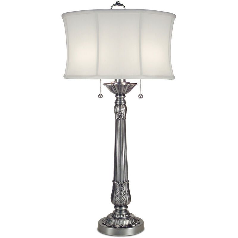 Elstead - 2 Light Table Lamp Pewter, E27