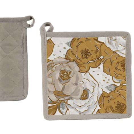 PRESINA DA CUCINA IN COTONE 20X20CM ROSE