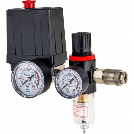 Presostato con drenaje 12 bar cal para compresor 230V