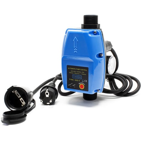 Presostato SKD-5 230V grupos de presión y bombas 1-fase protección marcha en seco 2 cables