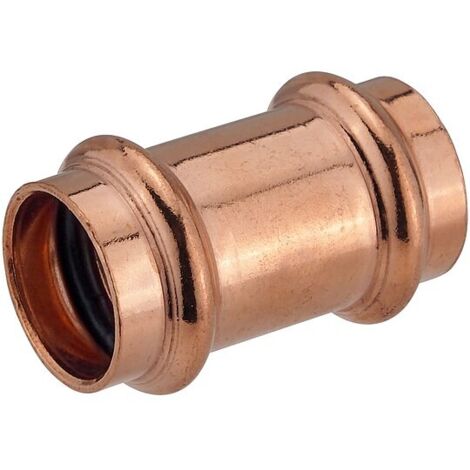 Press-Muffe - 18 mm - Kupferrohre - DVGW-zertifiziert - für V- & M-Kontur