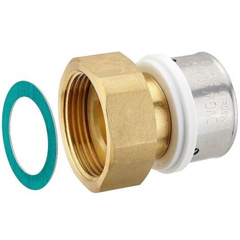 Press-Verschraubung mit Überwurfmutter 1 1/4'' IG - flachdichtend - für Alu-Verbundrohr 40 x 3,5 mm