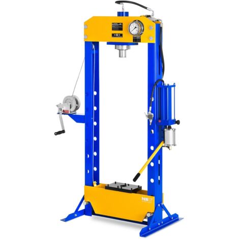 Pressa Idropmatica 50 Tonnellate Ritrazione Automatica Manometro Pompa A Mano - Colorato