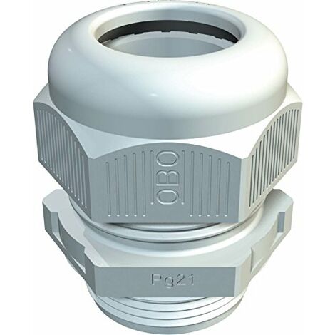Pressacavo PG11 grigio chiaro 7035 OBO2024721 robusto per serraggi IP68