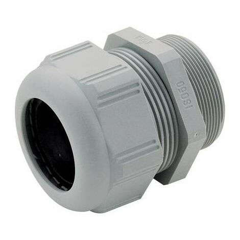 Pressacavo PSP in poliammide a serraggio meccanico con chiusura antivibrazione, completo di guarnizione interna Colore grigio RAL7001 Filetto M20 Diametro cavi (min/max) 6-12mm