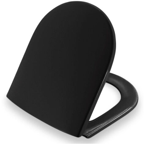Pressalit Objecta d abattant WC Polygiene avec couvercle noir