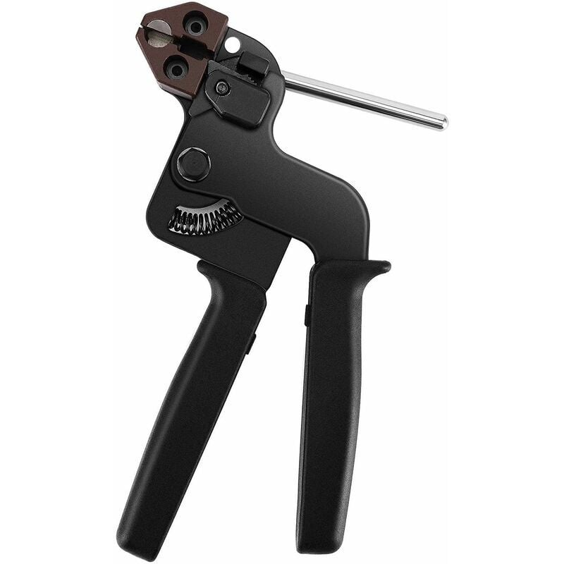 Presse à balles de cerclage en acier inoxydable portative pour serre-câbles en acier inoxydable CT-02 pince à serre-câbles noire