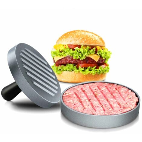 Presse à Burger Steak Haché + Diamètre 11.5cm Antiadhésif en Aluminium