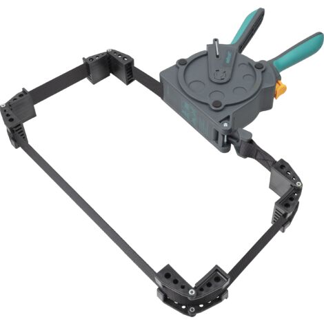 Presse à Cadre à Sangle à une main, Enroulement Automatique, Longueur 5 m - wolfcraft 3681000