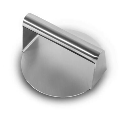 Presse à hamburgers en acier inoxydable, broyeur rond, presse à hamburgers antiadhésive et lisse, fond plat sans arête, grille à bacon idéale pour la cuisson à la poêle.