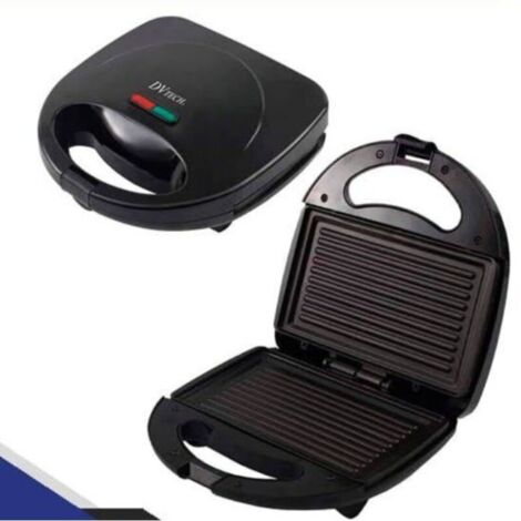 Presse à panini électrique, presse à sandwich 750 W, plaques antiadhésives, presse à panini, machine à sandwich avec voyants lumineux