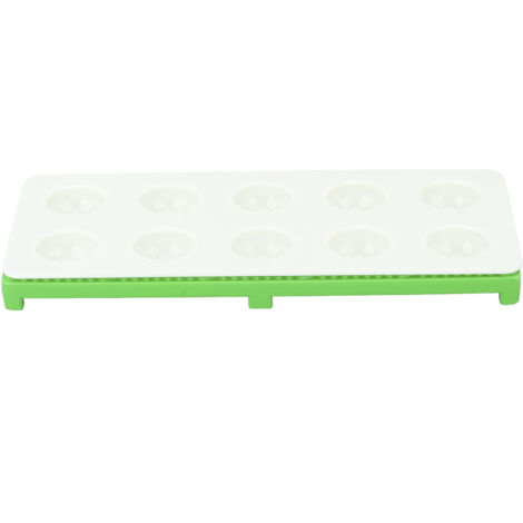 Presse à ravioli 10 trous en fer ABS durable, moule carré pour raviolis maison, couleur verte