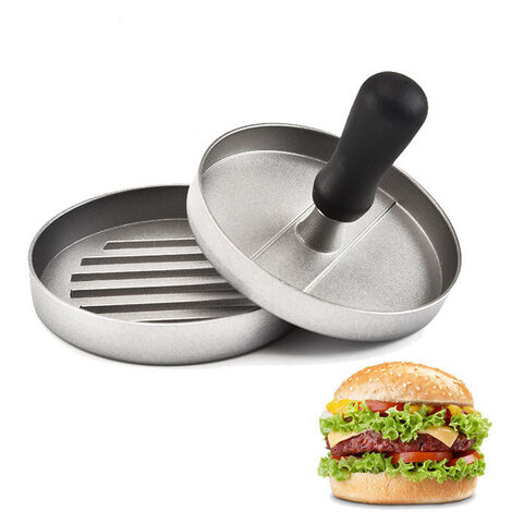 Presse à steak râpé - Moule à steak râpé - Presse à hamburger - Fabriqué en fonte d'aluminium