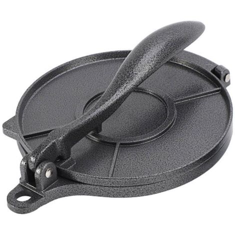 Presse à tortillas premium 16/20 cm pour pain plat, tacos, rotis et chapatis, alimentation saine, noir - 16 cm