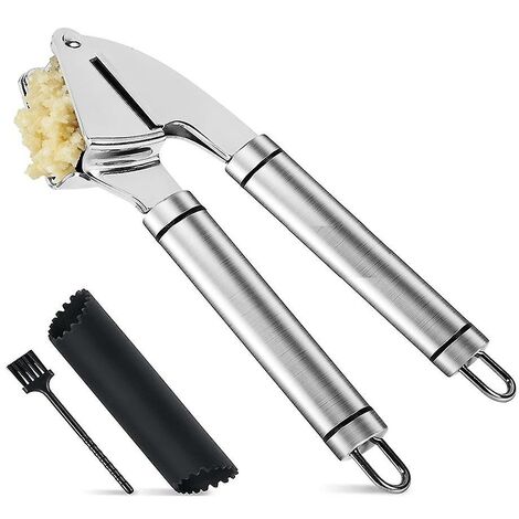 Presse à viande et déchiqueteuse en acier inoxydable avec éplucheur à rouleaux en silicone. Inox, facile à comprimer, dis