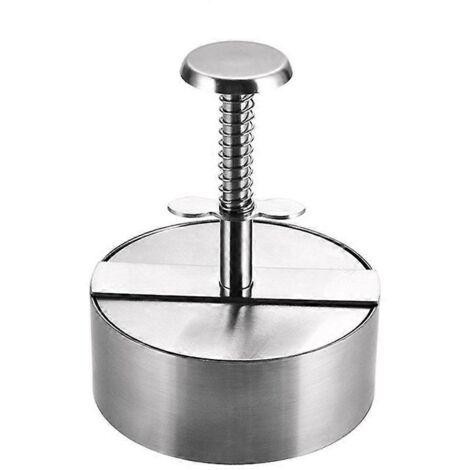 Presse à viande hachée en acier inoxydable pour hamburgers, pour des galettes parfaites et faciles à préparer (XL)