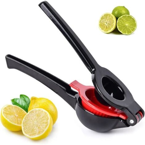 Presse-agrume manuel,presse-citron en alliage d'aluminium robuste,Presse-jus de orange à Levier à long manche,pour limes,fruits,Noir