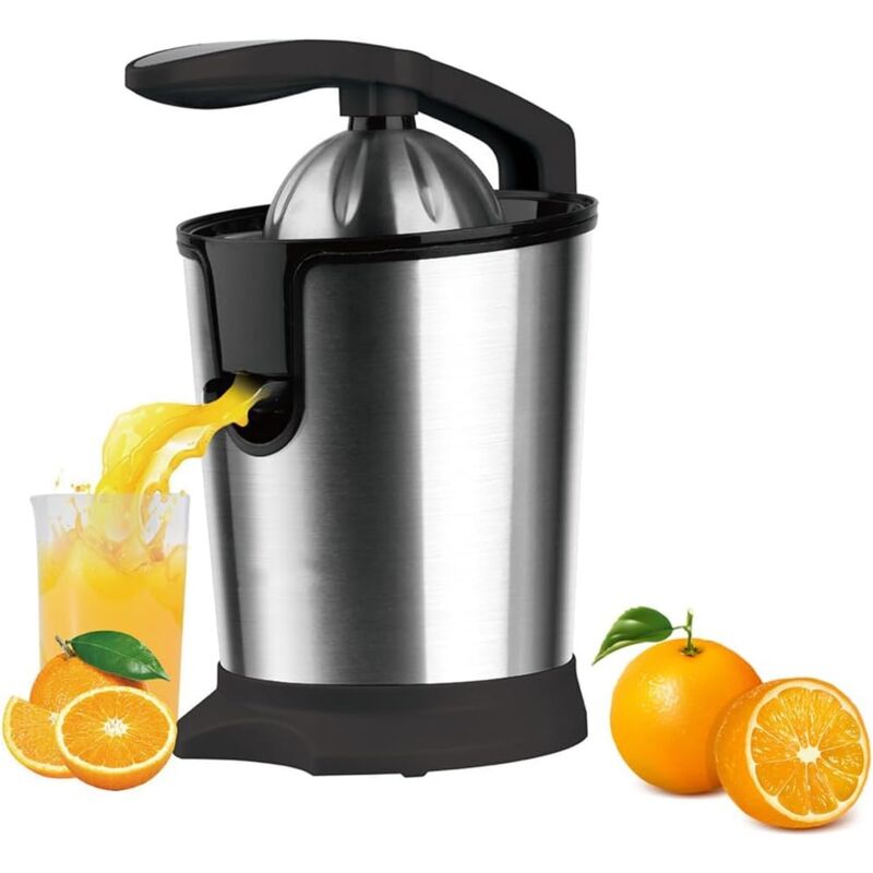 Choyclit - Presse-Agrumes Électrique, Presse-Agrumes Orange avec Poignée Humanisée Et Base Stable, Presse-Agrumes en Acier Inoxydable, Système De