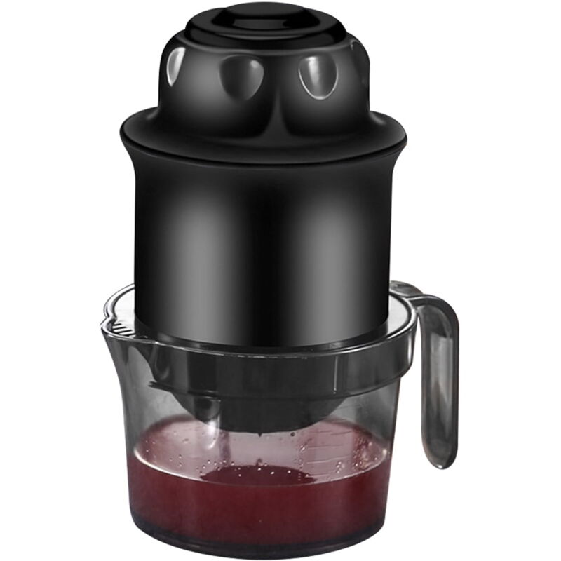 Feiyue - Presse-agrumes manuel multifonction pour oranges et citrons, portable, pour la cuisine et la maison (noir)